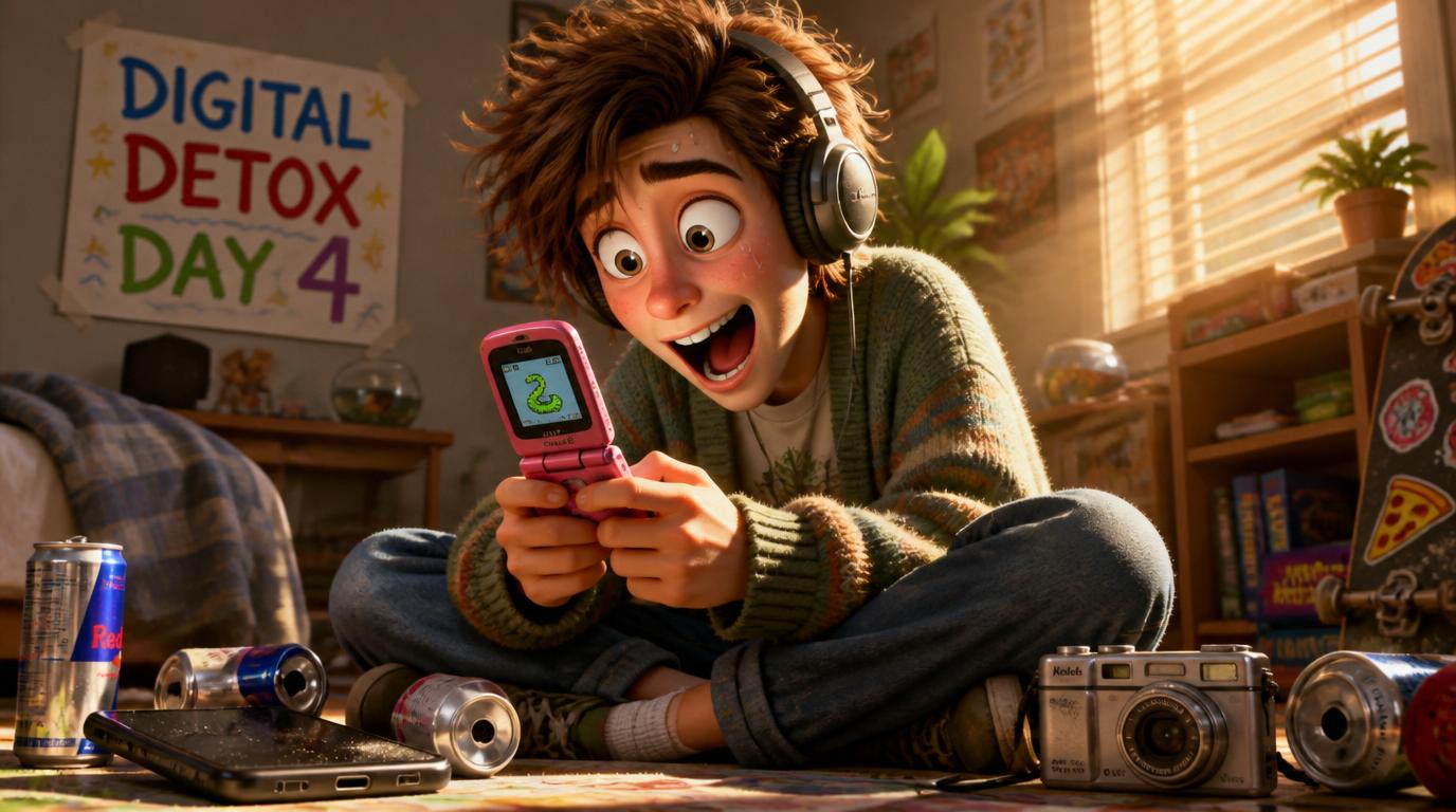 Some Gen Z adults are swapping smartphones for flip phones and digital cameras to escape screen addiction