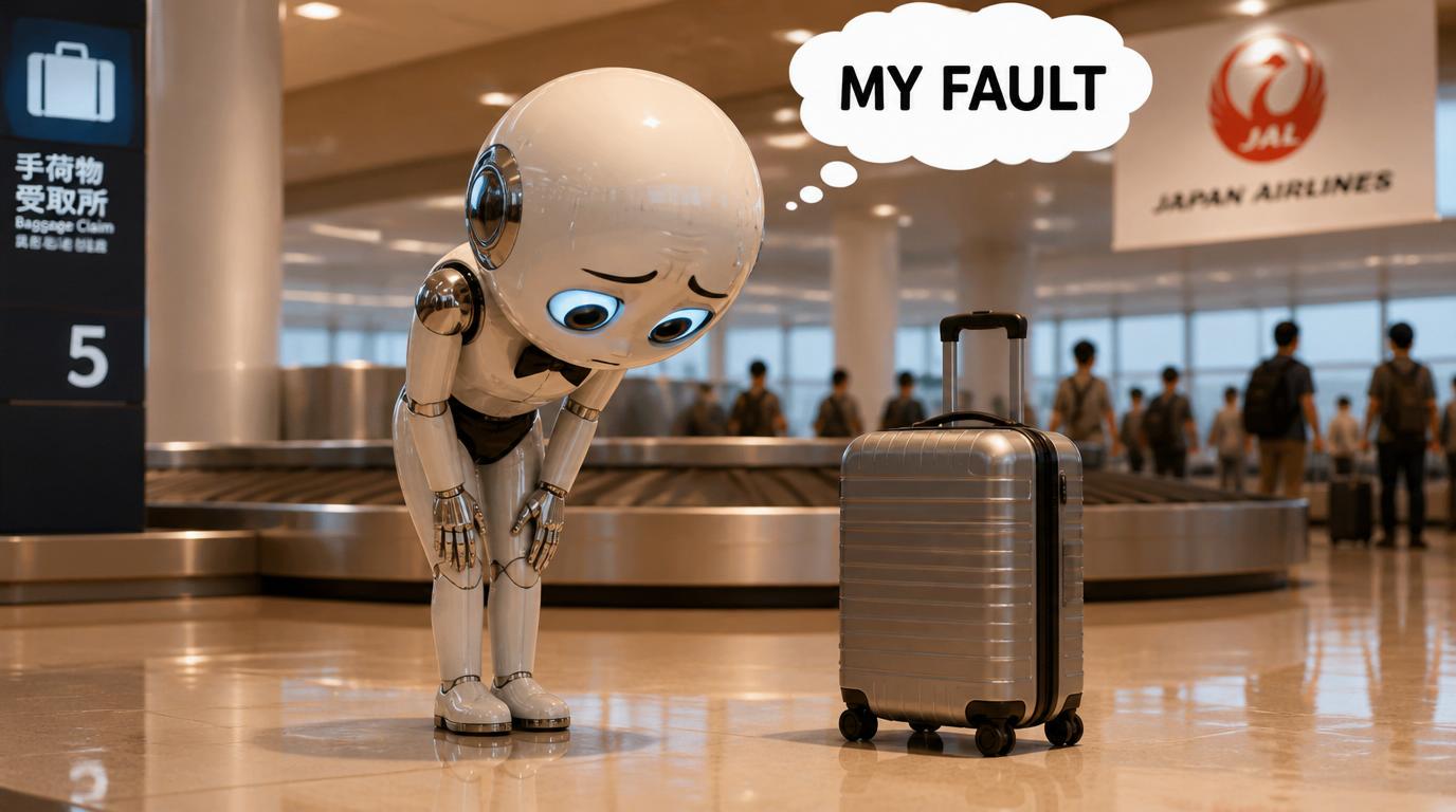 Japan Airlines is trying out humanoid baggage robot handlers at Tokyo's Haneda airport, but they aren't doing much yet