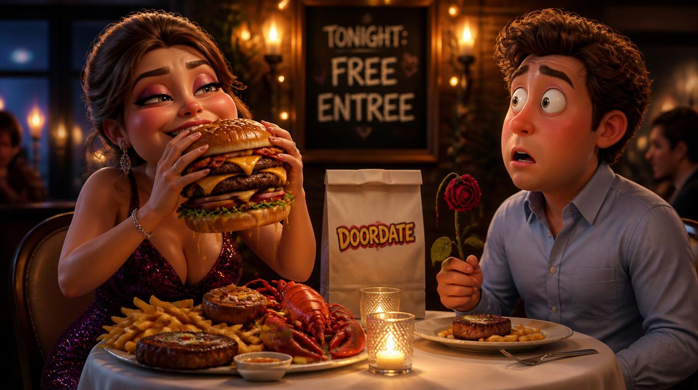 A new survey says 40 percent of Americans have gone on a date just to score a free meal