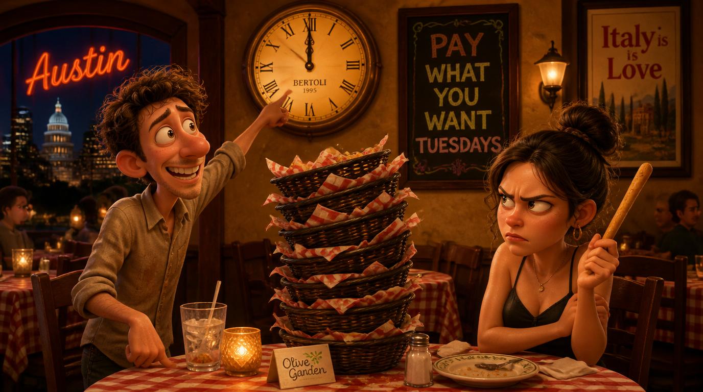 L’Oca d’Oro, an Italian restaurant in Austin, is letting diners pay whatever they want every Tuesday.