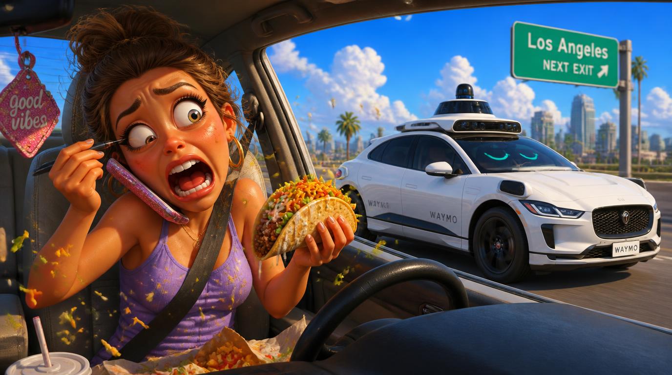 A new study from the Insurance Institute for Highway Safety found that Waymo robotaxis crash 68% less often than human drivers