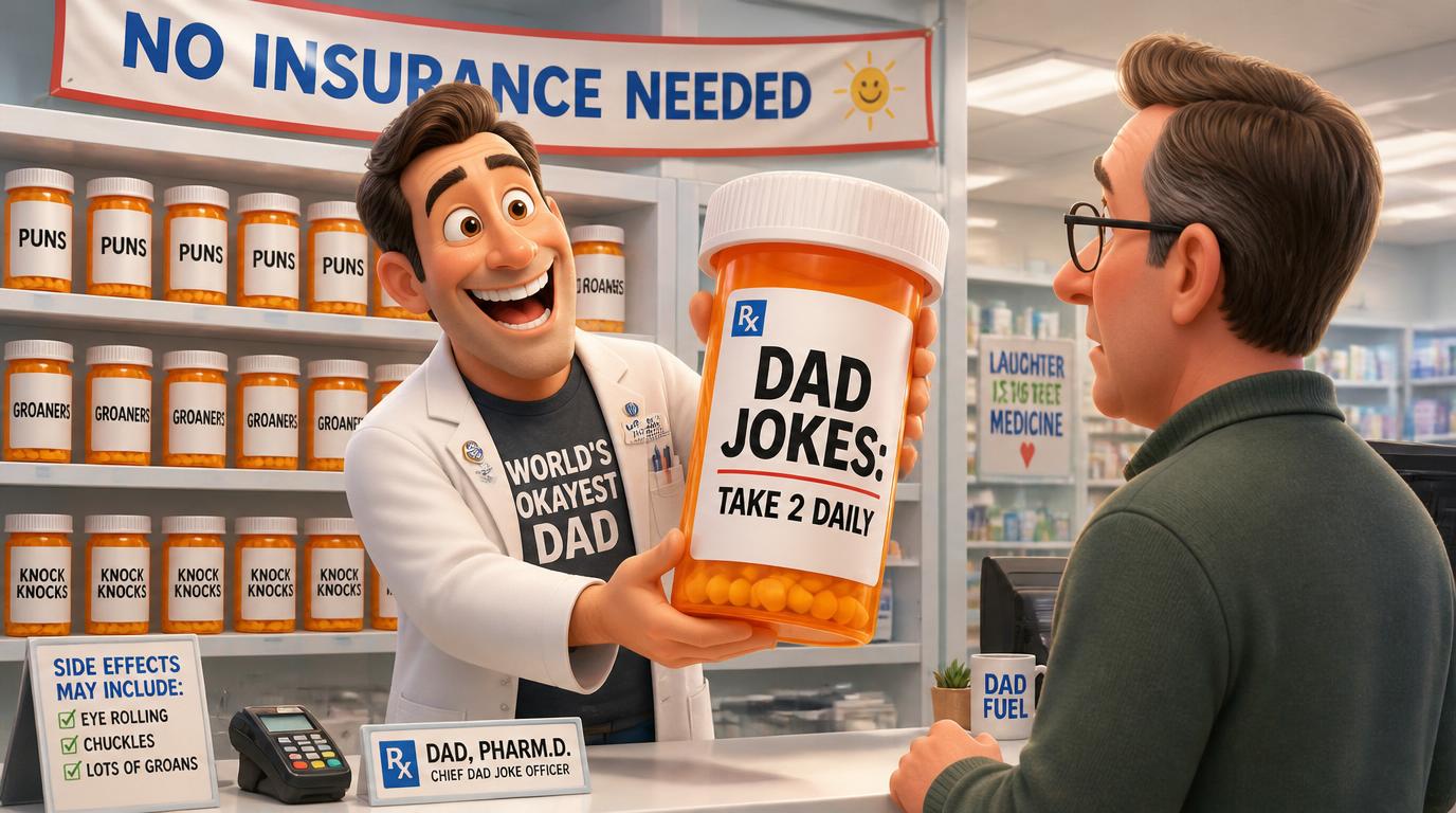 Experts say dad jokes and puns might actually lower your stress by changing your body chemistry