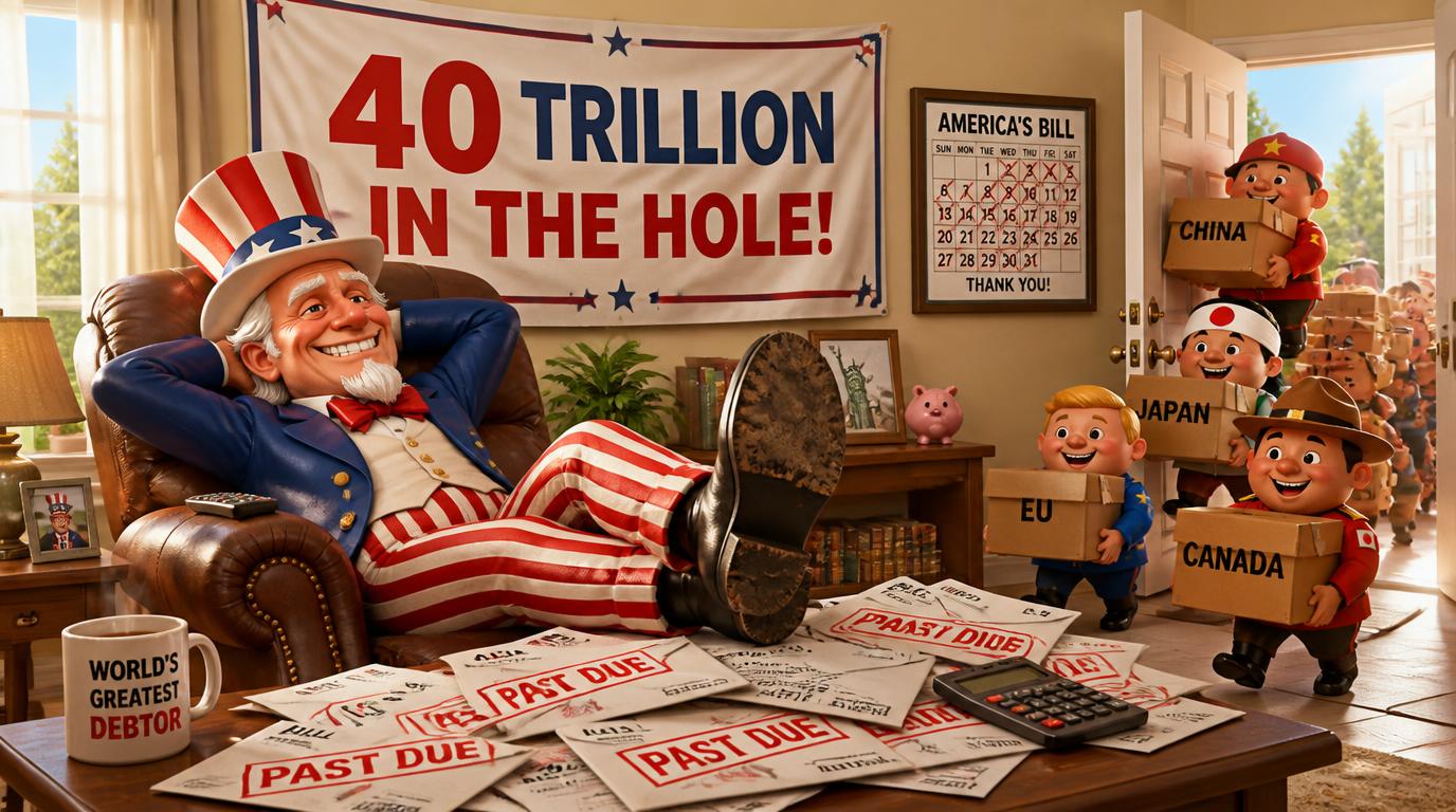 The US national debt has passed 40 trillion dollars for the first time ever as federal spending and interest costs keep climbing