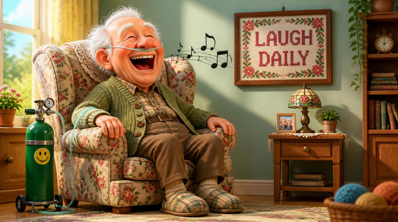 A new study finds that laughter may help relieve symptoms in people with chronic obstructive pulmonary disease, commonly known as COPD
